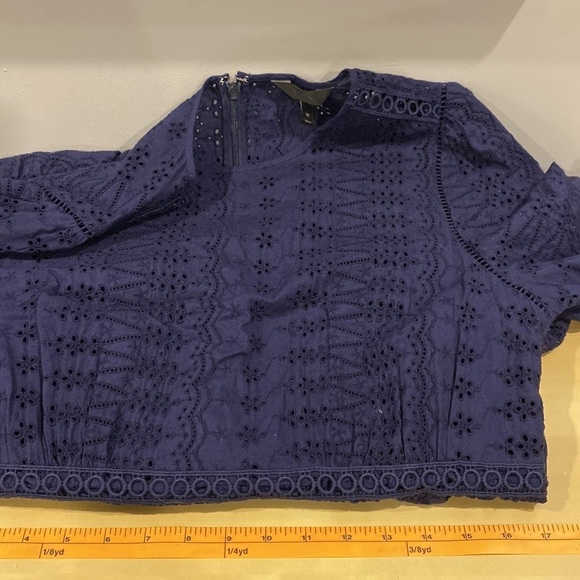 J. Crew • Eyelet Lace Flutter Hem Dress - Picture 15 of 15